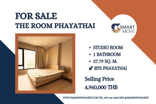 🔥For Sale !! high floor 11++, Good location !! 🔥 Code C20260300007..........The Room Phayathai, Studio room, 1 bathroom, furnished, Special Deal!!📣📣