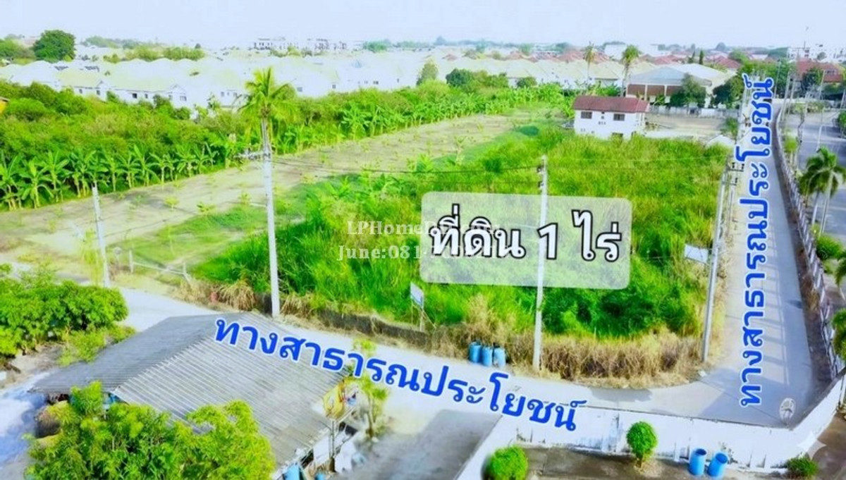 ขายถูก ที่ดินสวย 1 ไร่ (400 ตารางวา) แปลงมุม ติดถนน 2 ด้าน ทำเลดี เดินทางสะดวก บางม่วง บางใหญ่ นนทบุรี ใกล้หมู่บ้านพฤกษาการ์เด้นโฮม 2 ใกล้ที่ทำการนำจ่ายไปรษณีย์บางใหญ่ (ซอยวัดพระเงิน) – รูปที่ 3
