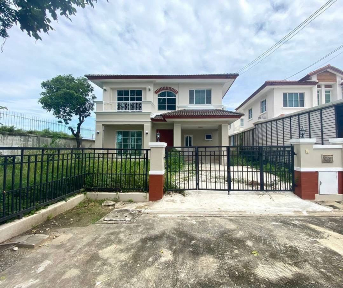 Single house for sale, corner house, 72.6 sq m, Manthana Village, Rangsit.