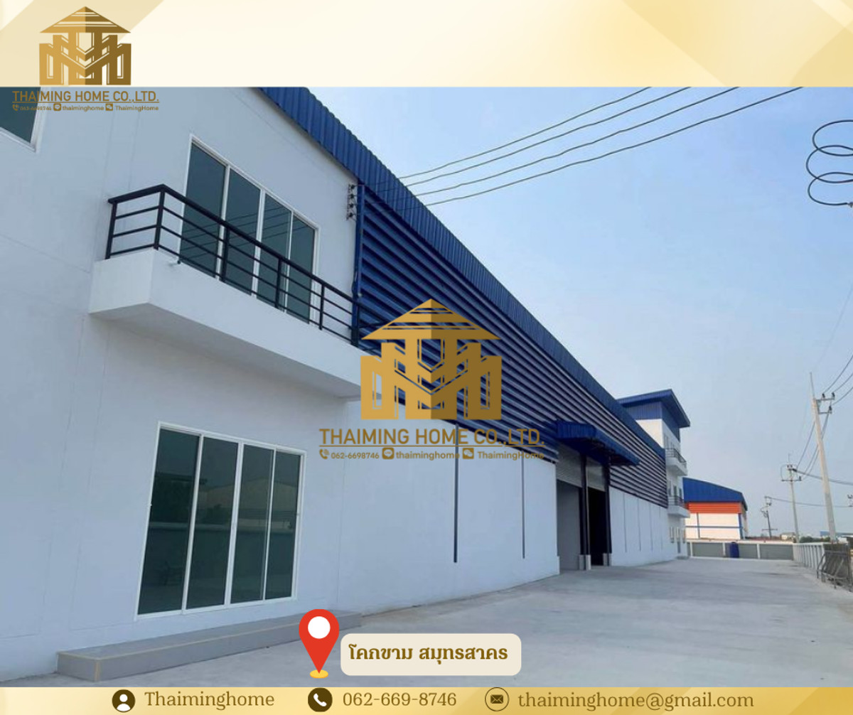 Warehouse/Factory for Rent, 2,500 sq.m., Khok Kham, Samut Sakhon – รูปที่ 2