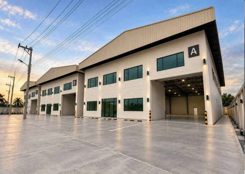 For Rent ให้เช่าโกดัง , โรงงาน พร้อมสำนักงาน 2 ชั้น /  สร้างใหม่ / สร้างใหม่ โกดัง 3 หลัง / ทำเล ถนนพระราม 2 ฝั่งสมุทรสาคร / หลัง central มหาชัย / พื้นที่ 1,000 ตารางเมตร / ขอ รง. 4 ได้ / รถเทรลเลอร์ เข้าออกได้ – รูปที่ 2