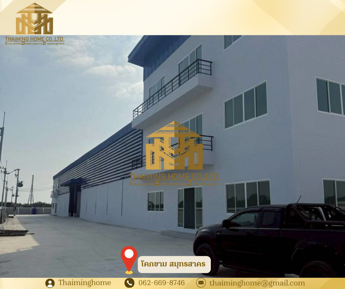 Warehouse/Factory for Rent, 2,500 sq.m., Khok Kham, Samut Sakhon – รูปที่ 3