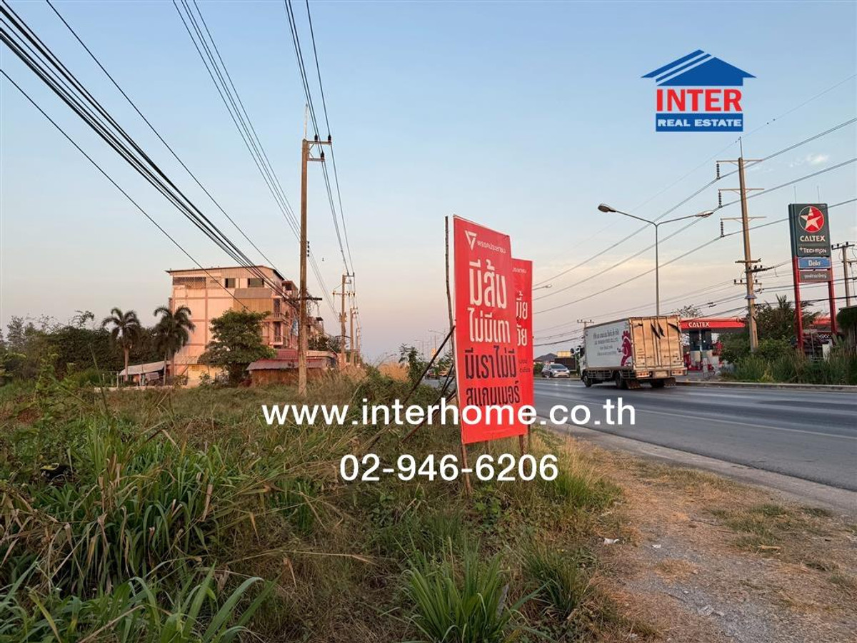 ที่ดินเปล่า 11 ไร่ 41.1 ตร.ว. ที่ดิน ตรงข้ามปั้มคาลเท็กซ์ สาขา ทิพย์หิรัณ ปิโตรเลียม ที่ดินถนนปทุมธานี-บางเลน บางเลน นครปฐม – รูปที่ 2