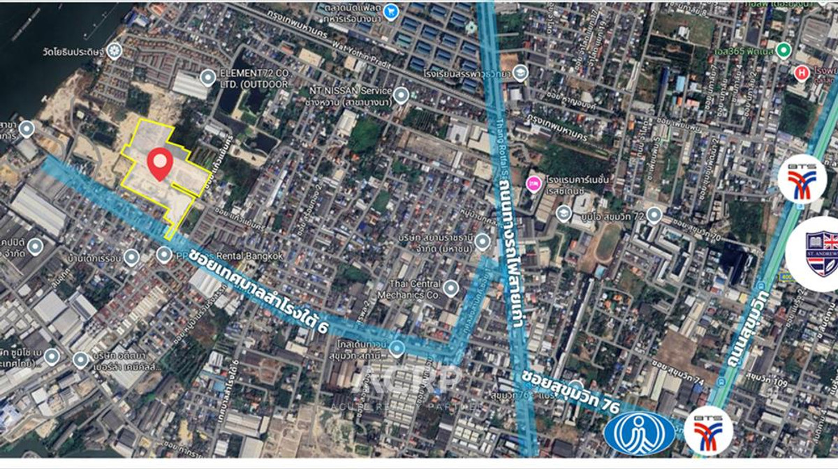 ขายที่ดินขนาดใหญ่ 36-2-90 ไร่ ซอยสุขุมวิท 76 ใกล้แม่น้ำเจ้าพระยา เหมาะพัฒนาโครงการระดับใหญ่ – รูปที่ 4