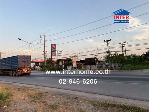 Empty land 11 rai 41.1 sq m. Land opposite Caltex gas station, Thiphiran Petroleum branch, land on Pathum Thani-Bang Len Road, Bang Len, Nakhon Pathom.