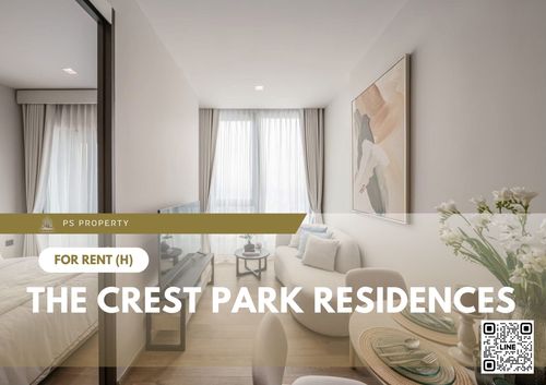 For Rent ✨ The Crest Park Residences ✨ Fully furnished with appliances, near MRT Phahonyothin.