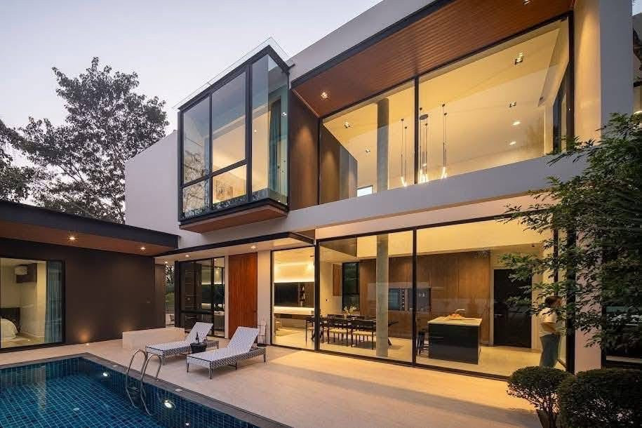 Pool Villa Hang Dong for sale, just completed, land 67 sq m., usable area 280 sq m., 4 bedrooms, accepts dogs. Pool Villa Hang Dong for sale, just completed, land 67 sq m., usable area 280 sq m., 4 bedrooms, accepts dogs.
