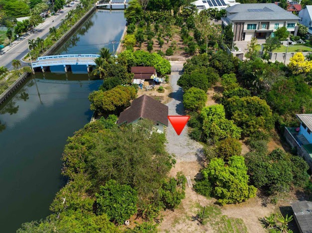 แปลงสวยหายาก เหมาะสร้างบ้านหรู!! ขายที่ดินเปล่า 4 ไร่ (1,600 ตรว.) เลียบคลองทวีวัฒนา แหล่งอยู่อาศัยไม่แออัด ผังเมืองสีเขียว เข้าออกได้ทั้งถนนบรมราชชนนี และถนนศาลายา  ราคาพิเศษ! – รูปที่ 3