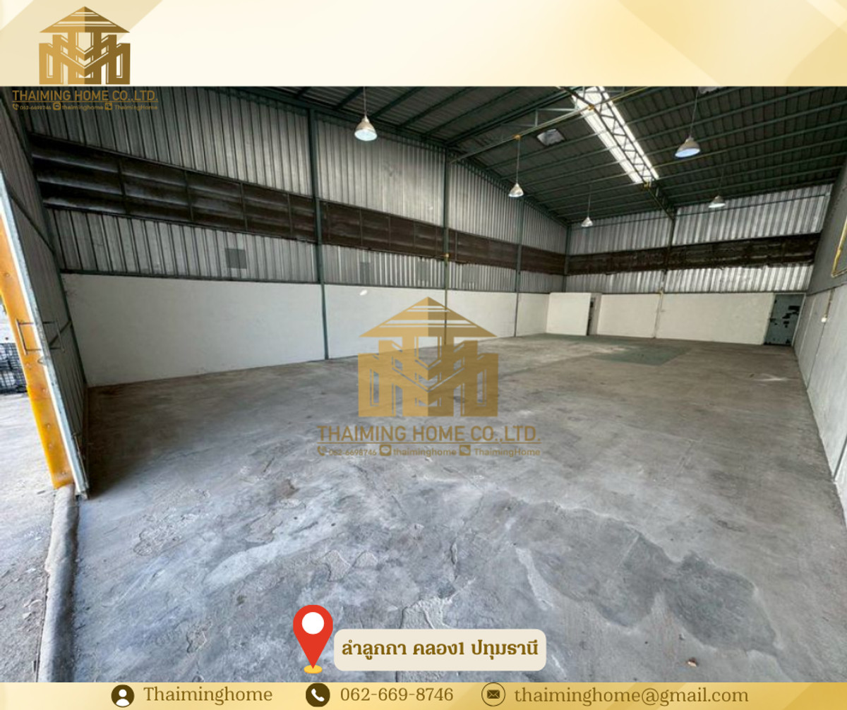 Warehouse for rent in Lam Luk Ka, Khlong 1, 180 sq.m., Lam Luk Ka, Pathum Thani  – รูปที่ 4