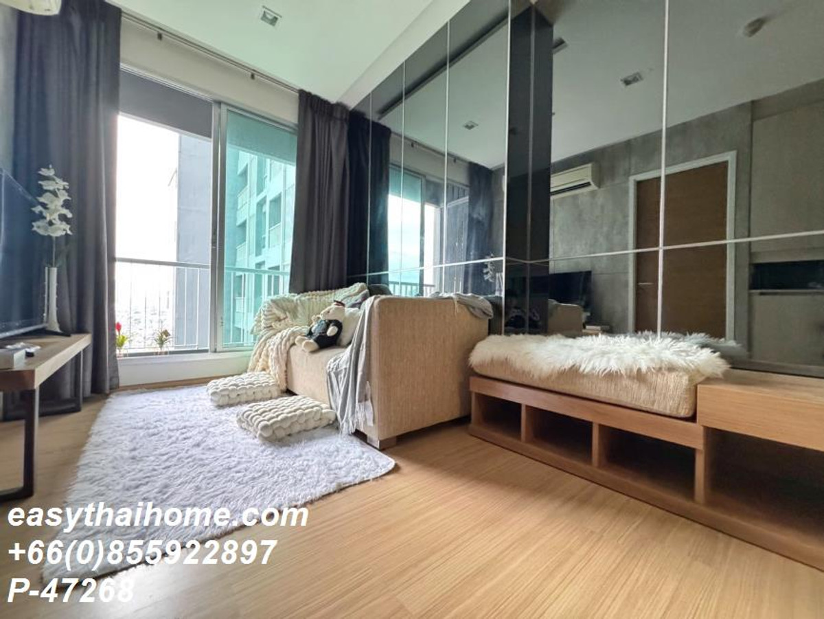P-47268 วิวเมืองสวย! ริทึ่ม สุขุมวิท 50 1 นอน ใกล้ BTS อ่อนนุช ราคาดี! | Line Id @easythaihome | 085-592-2897 – รูปที่ 4