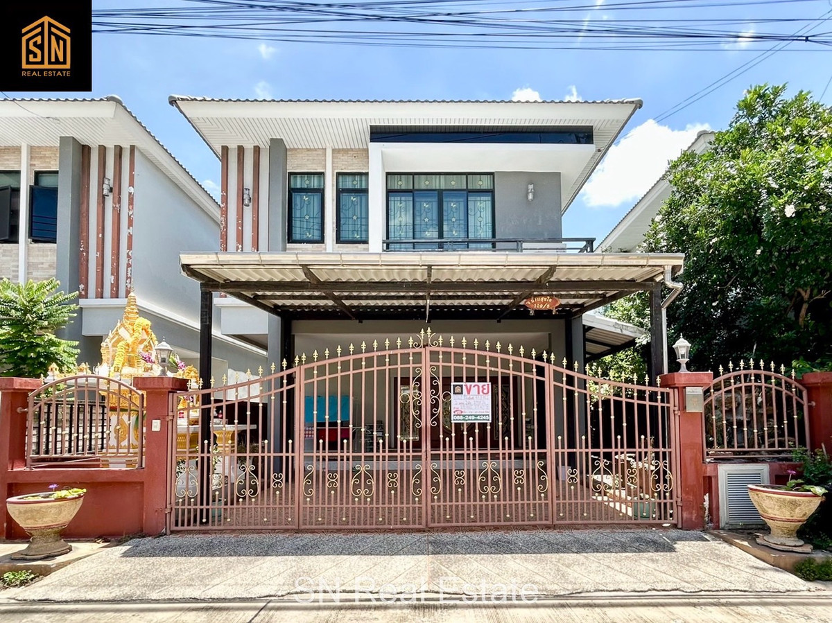 2-story semi-detached house for sale, My Issara Ratchaphruek, complete additions around the house.
