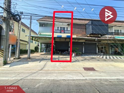 2-story commercial building for sale, area 26 square meters, Phlap Phla Island, Ratchaburi, good location.