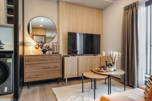 🔥For Rent Now🔥 Metris District Ladprao, 2 bedrooms, 1 bathroom. Beautifully decorated and fully furnished with appliances. Close to Central Ladprao, Union Mall, and MRT Phahonyothin. ❗