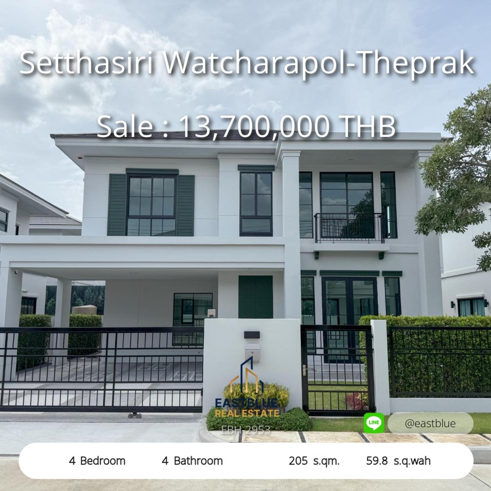 Luxury 4-Bedroom Home in Setthasiri Watcharapol-Theprak
Spacious Living with Modern Comforts and Prime Location
Elegant 2-Story House with Garden & EV Charger
Exclusive Privacy Near Major Highways and BTS Access Luxury 4-Bedroom Home in Setthasiri Watcharapol-Theprak
Spacious Living with Modern Comforts and Prime Location
Elegant 2-Story House with Garden & EV Charger
Exclusive Privacy Near Major Highways and BTS Access
