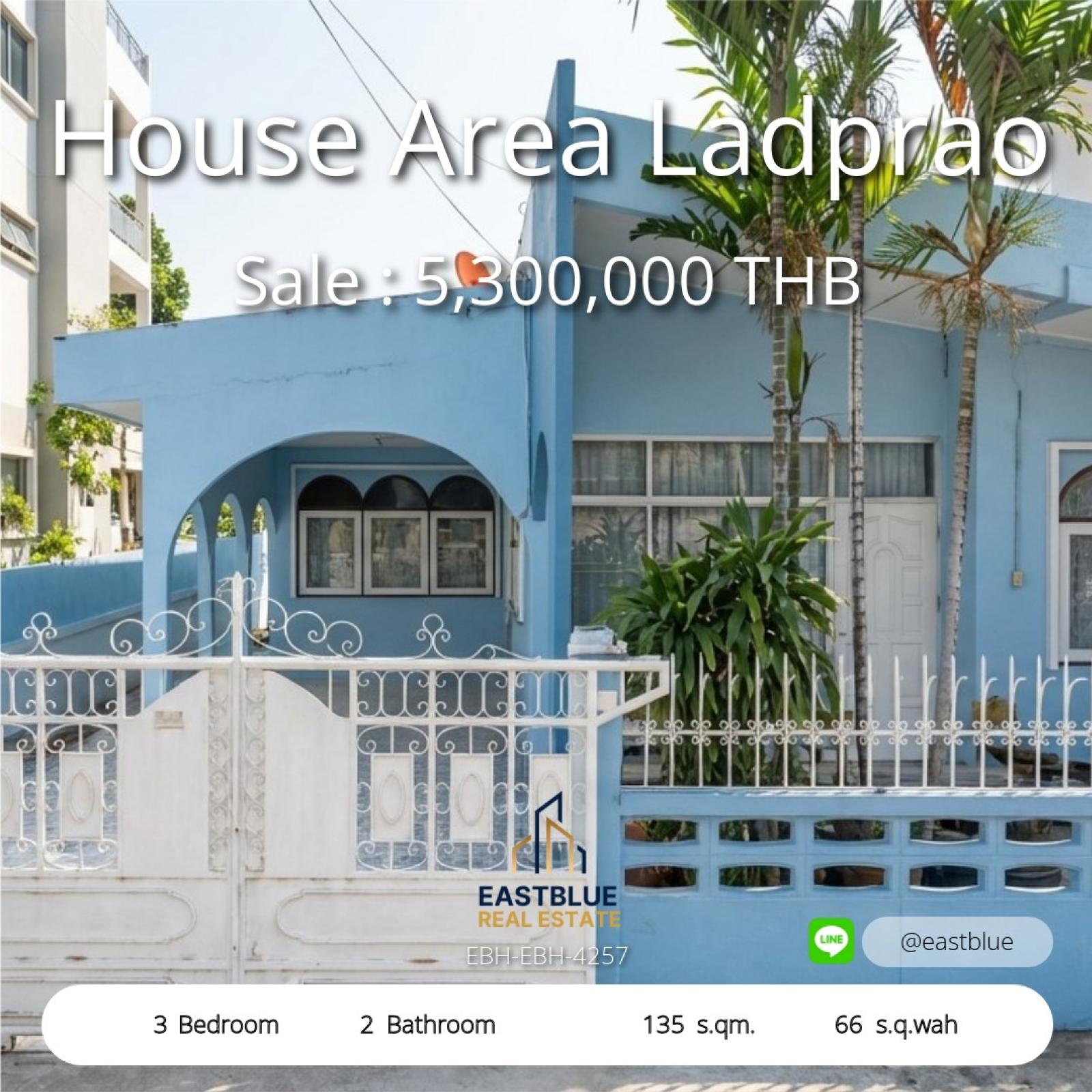 Spacious 3-Bed House in Ladprao – Ideal Location! 
Own a 66 sq.wah Land for 5.3M THB – Act Fast!