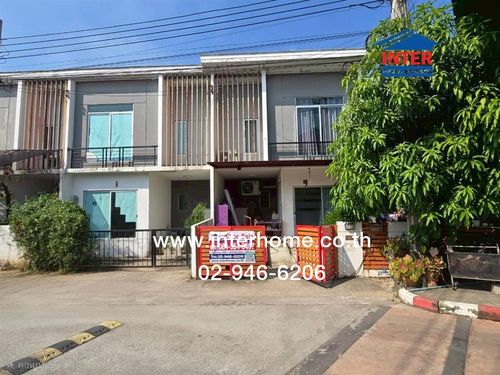 Townhouse, 2 floors, 41 sq m, Pruksa Village 86/2. Lat Krabang-Suvarnabhumi (Panali 30) Soi Wat Sriwaree Noi Bangna-Trad Road Wat Sriwareenoi Road, Bang Sao Thong, Samut Prakan