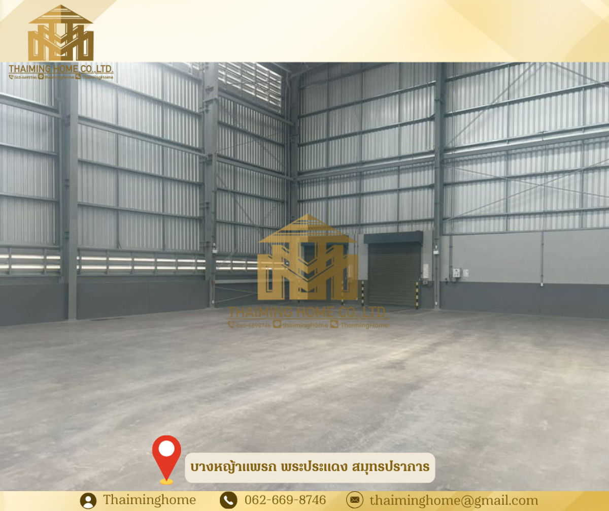 Warehouse/Factory for Rent, 1,986 sq.m., Puchaow, Bang Yaphraek, Samut Prakan  – รูปที่ 3
