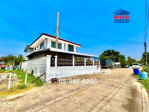 Single house + land, 2 floors, 200 sq m. Single house + land. Soi Sawai Pracharat 14 Phra Ong Chao Sai Khlong 4 Road, Lam Luk Ka, Pathum Thani