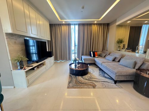 The Bangkok Condo ติด BTS Surasak, 2 Bedroom, Fully furnished , Modern Style , Available
