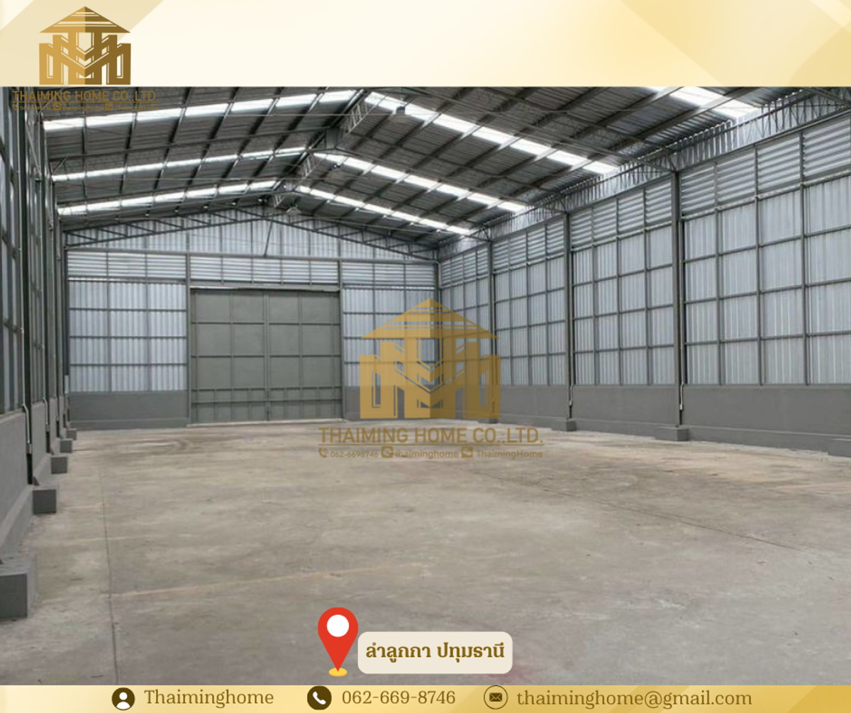 ให้เช่าโกดัง+ออฟฟิศ ลำลูกกา ขนาด 400 ตร.ว. ลำลูกกา ปทุมธานี  – รูปที่ 2