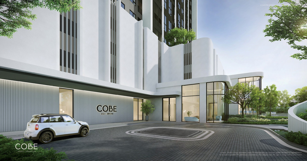 [20,000.-] ให้เช่า COBE เกษตร-ศรีปทุม | 1 นอน 30.16 ตรม. ชั้น 11 แต่งครบ มีเครื่องซักผ้าอบในตัว – รูปที่ 2