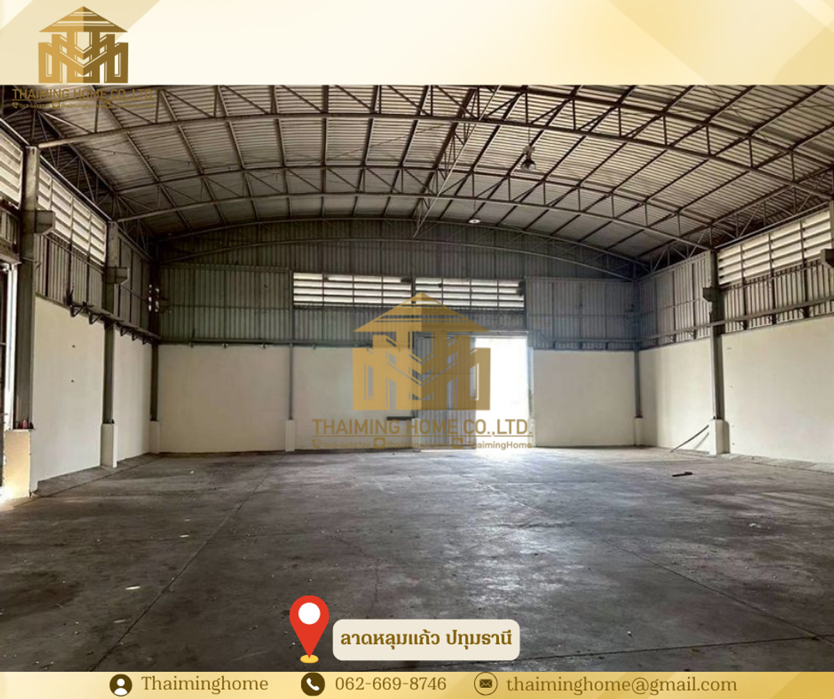 ให้เช่าโกดัง ลาดหลุมแก้ว ขนาด 520 ตร.ม. ลาดหลุมแก้ว ปทุมธานี  – รูปที่ 2