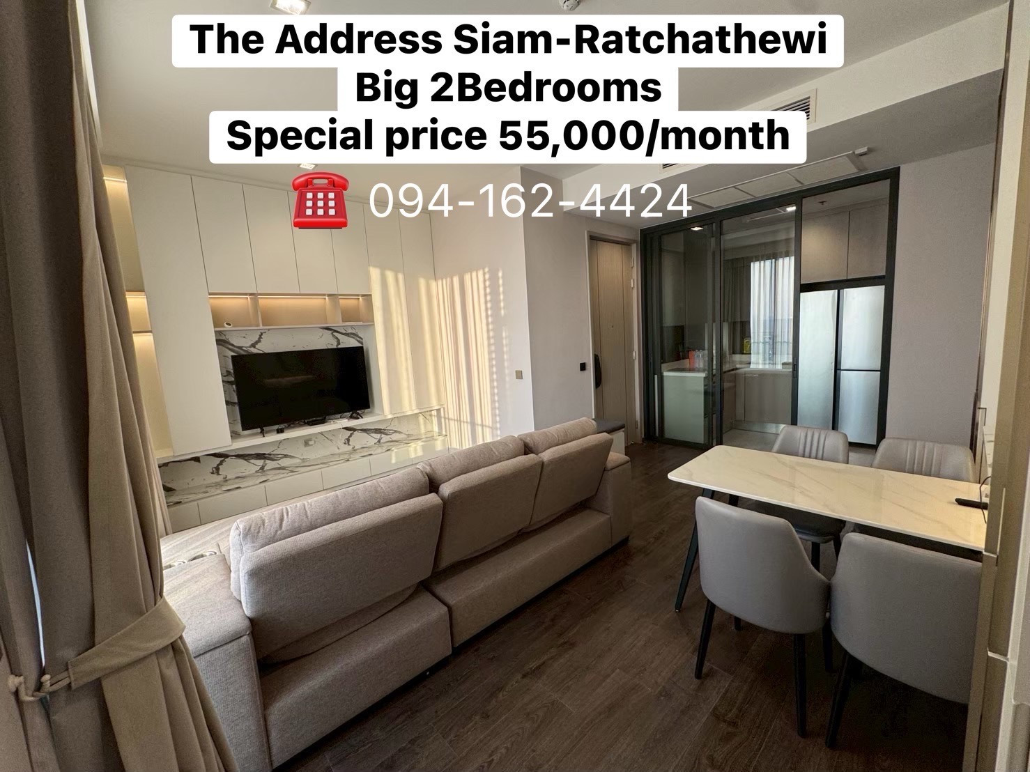 The Address Siam-Ratchathewi 2Bedrooms 🔥55,000/month🔥,, Luxury Condo near BTS Ratchathewi✨ ☎️Call/Line: 094-162-4424 The Address Siam-Ratchathewi 2Bedrooms 🔥55,000/month🔥,, Luxury Condo near BTS Ratchathewi✨ ☎️Call/Line: 094-162-4424