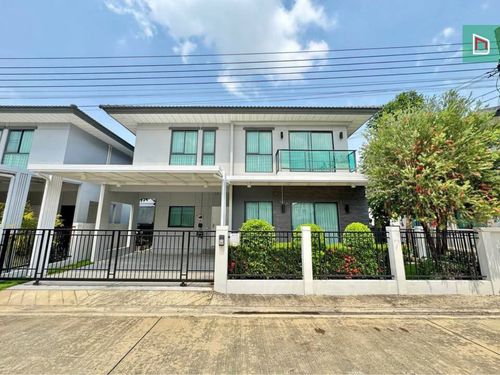 Single house, Perfect Park Westgate, 36.7 sq m, 4 bedrooms, 3 bathrooms, south side, good breeze, 4.1 million, near MRT Khlong Bang Phai, Central Westgate and Kasinthorn St. Peter School.