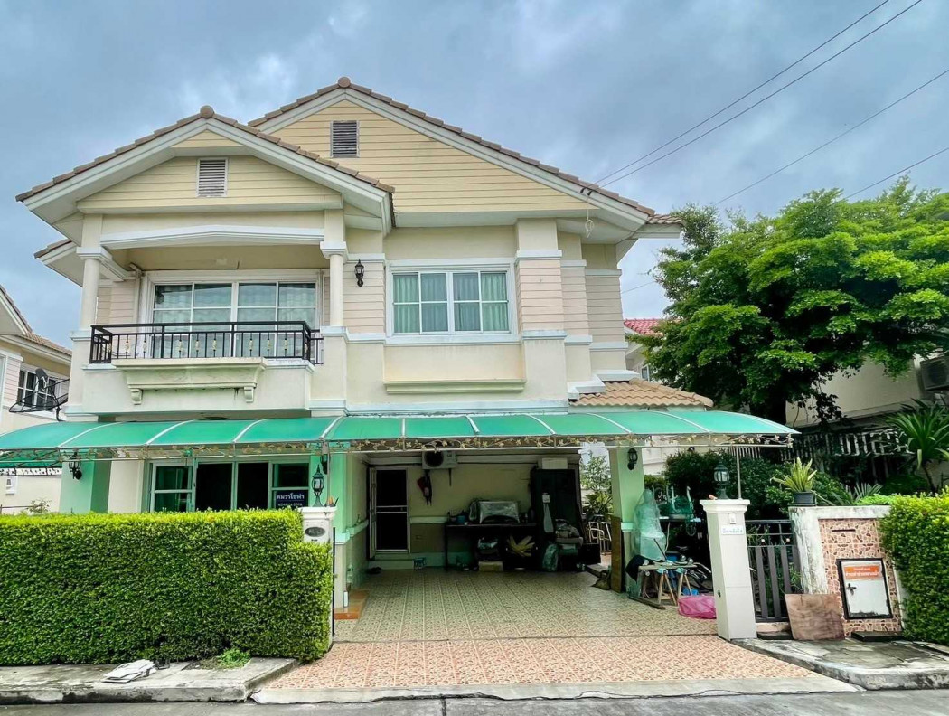 Single house for sale, Baan Sakulthorn Watcharapol, 172 sq m, 55 sq wah, near Makro Thep Rak branch. Single house for sale, Baan Sakulthorn Watcharapol, 172 sq m, 55 sq wah, near Makro Thep Rak branch.