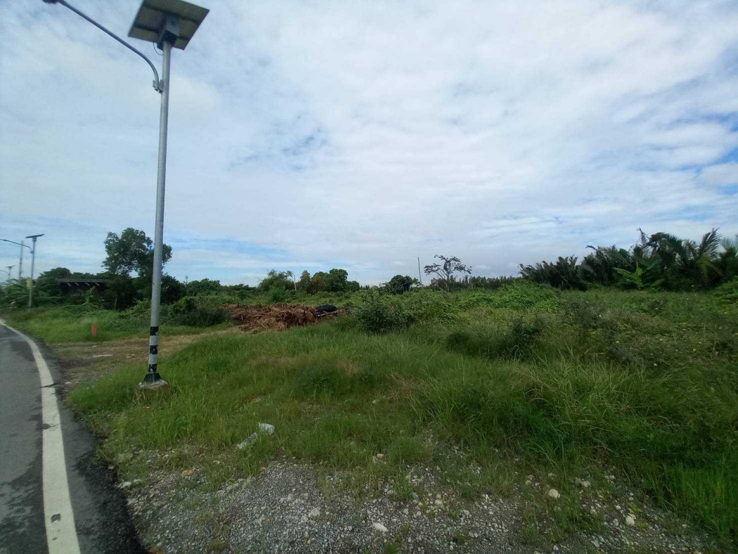 Land for sale, wide frontage on the road, purple zone (industrial/commercial), 47 rai 39 sq.wa, near the port. – รูปที่ 2