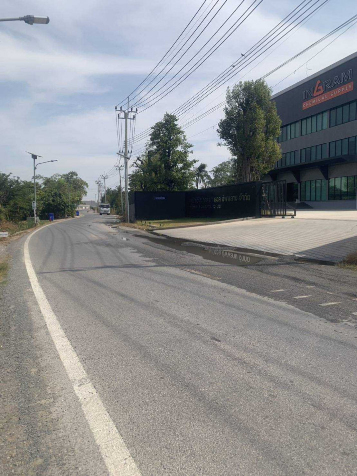 Land for sale, wide frontage on the road, purple zone (industrial/commercial), 47 rai 39 sq.wa, near the port. – รูปที่ 4