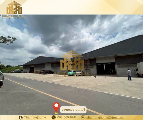 Warehouse for rent in Bang Kruai, size 1,450 sq m, Bang Kruai, Nonthaburi