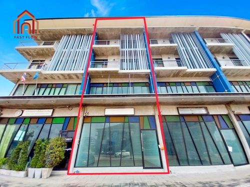For Sale/Rent: 4-story Commercial Building/Home Office, 26 sq.wa., Tiwanon Road, near Pakkret Bypass Road, Bang Phut Subdistrict, Pakkret, Nonthaburi. The Idea Boutique Building.