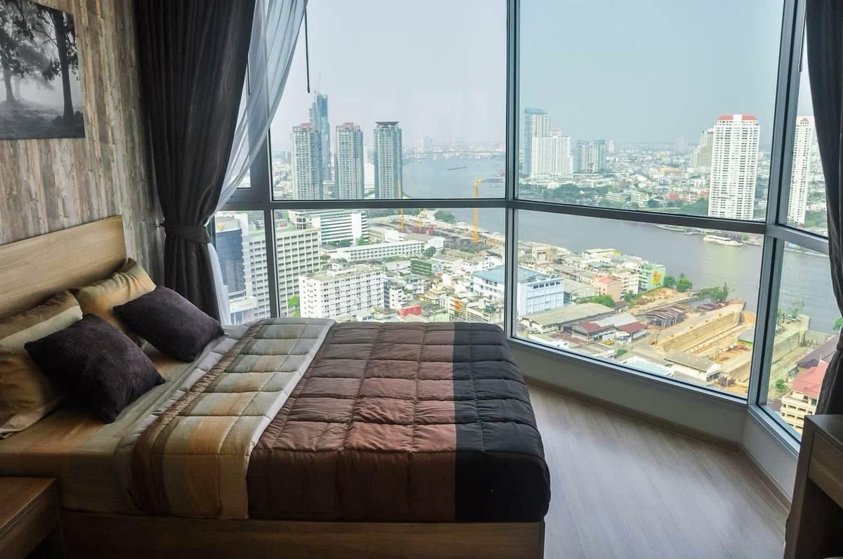For Rent :  Rhythm Sathorn Road 1ห้องนอน 1ห้องน้ำวิวแม่น้ำ ห้องมุมตึก ห้องสวย เฟอร์นิเจอร์ครบ พร้อมเข้าอยู่