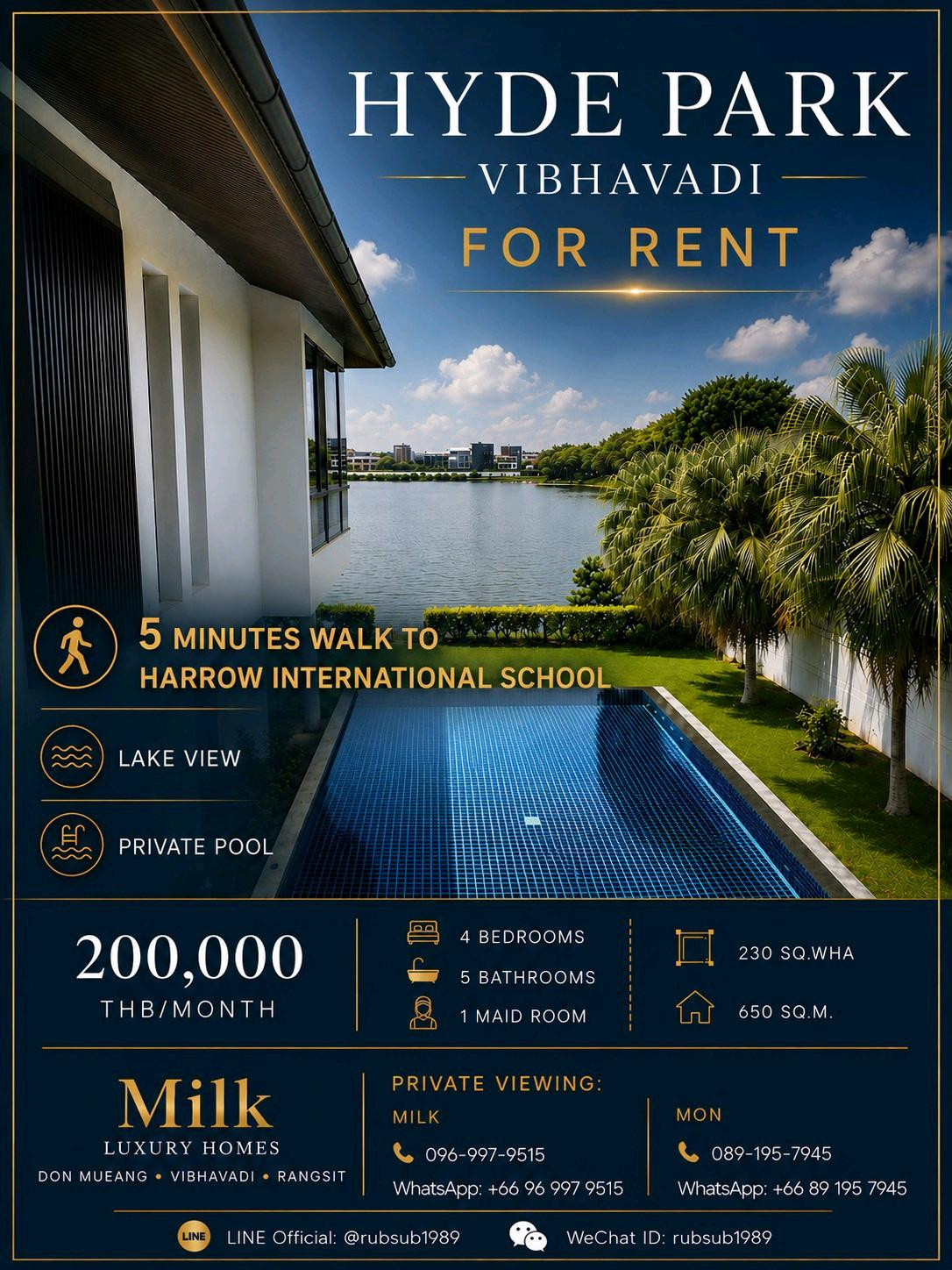 Just a 5-Minute Walk to Harrow International School Just a 5-Minute Walk to Harrow International School
