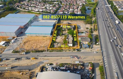 Land for sale Nam Daeng-Bang Phli Mueang Samut Prakan District (near Motorway), area 2-0-2 rai, suitable for business, restaurant, 7-11, mini mart, office, warehouse.