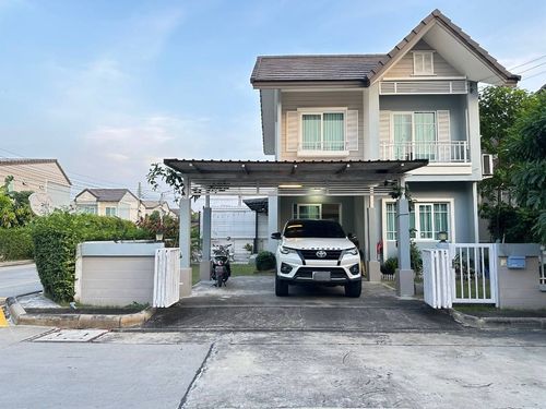ราคาดีสุดตอนนี้ บ้านเดี่ยวแปลงมุม ต้นโครงการ อยู่สบายเป็นส่วนตัว !! ขายบ้านเดี่ยว เดอะ วิลเลจ คอทเทจ กาญจนาภิเษก – ราชพฤกษ์  4 ห้องนอน 3 ห้องน้ำ เนื้อที่ 53.6 ตร.ว. บ้านสภาพใหม่ เจ้าของดูแลอย่างดี 