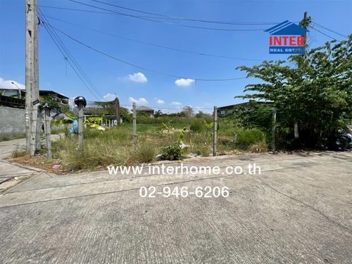 Empty land 399 sq m. Land near Likhit Market. Opposite Bang Phli Yai Klang Temple, Soi Likhit 7, King Kaew Road, Thepharak Road, Bang Phli, Samut Prakan.