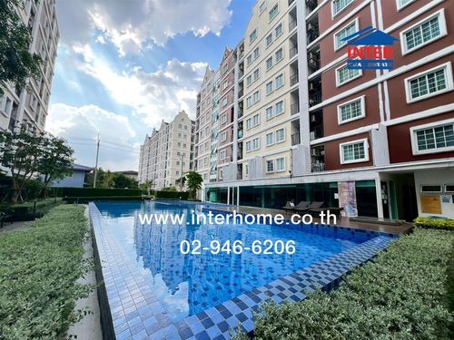 Condominium 28.7 sq m. Tuliplight Condominium, Om Noi, Phetkasem Road, Krathum Baen, Samut Sakhon.