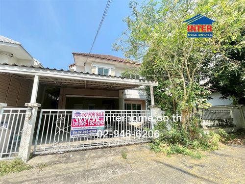 2-story detached house, 54 sq m, Sinthanee Village, Grand Ville Rangsit, Khlong 5, Soi Sinthanee Soi 35, Kanchanaphisek Road. Lam Luk Ka Expressway Road, Thanyaburi, Pathum Thani