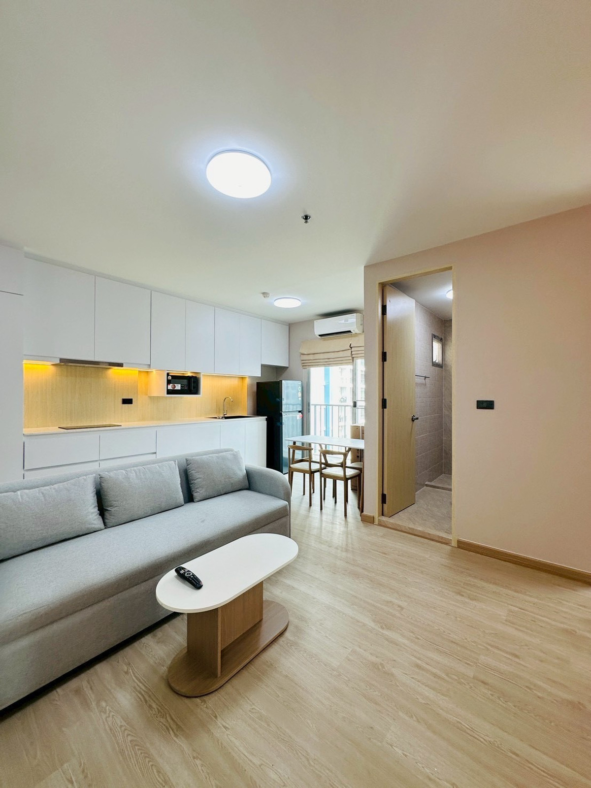 ให้เช่า ห้องrenovatedใหม่ Parkland srinakarin condo  2นอน2น้ำ ขนาด 66sq.m. ชั้น11 ตึก B วิวสระน้ำ – รูปที่ 3