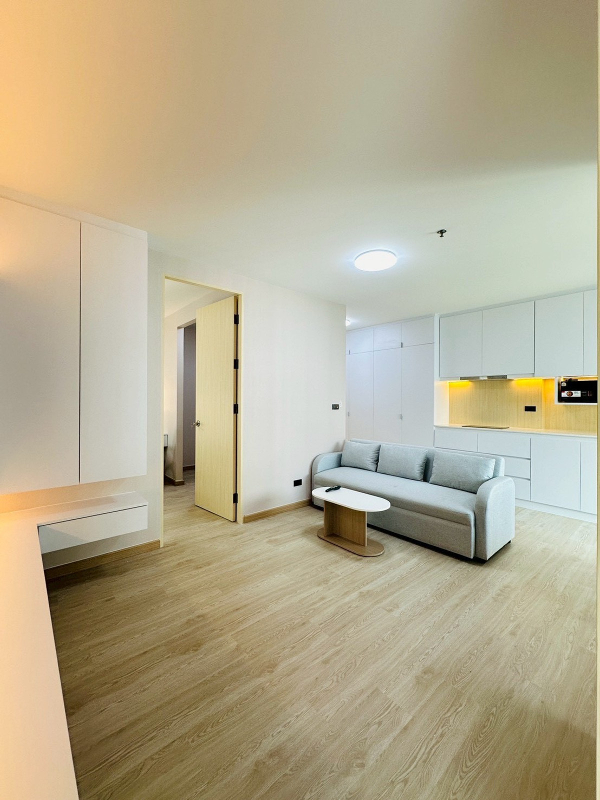 ให้เช่า ห้องrenovatedใหม่ Parkland srinakarin condo  2นอน2น้ำ ขนาด 66sq.m. ชั้น11 ตึก B วิวสระน้ำ – รูปที่ 2