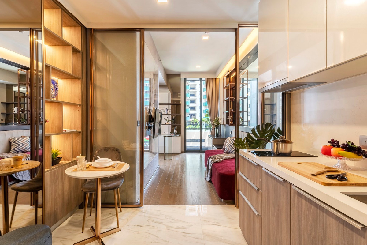 [ให้เช่า] Celes Asoke (เซเลส อโศก) 1 ห้องนอน 42 ตร.ม. ชั้น 12 ห้องสวย แต่งครบ พร้อมเข้าอยู่ เพียง 42,000 บาท/เดือน – รูปที่ 2