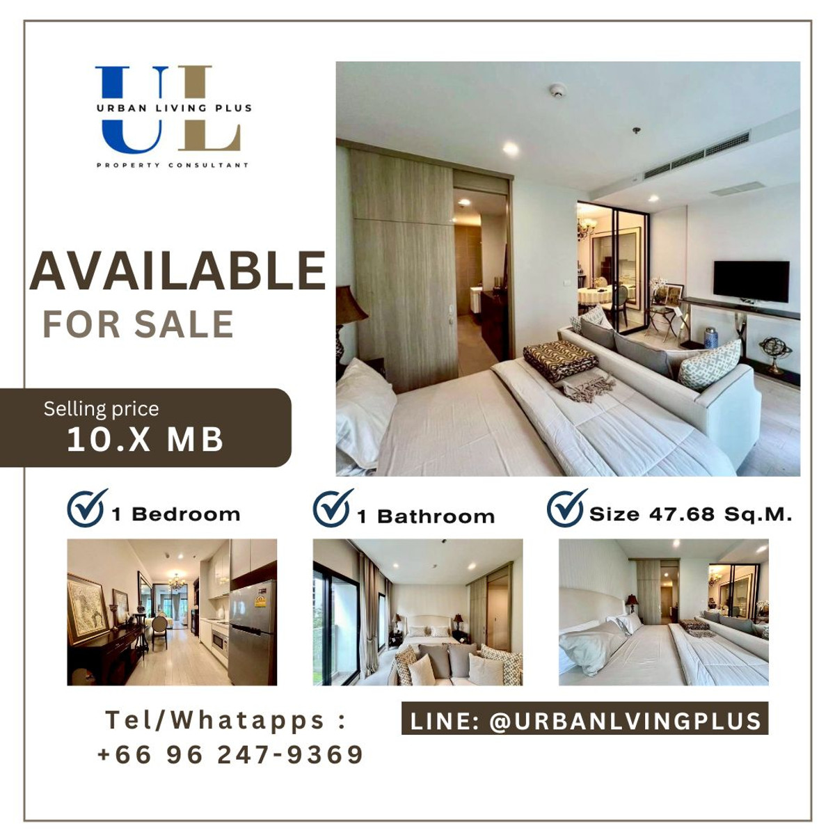 ( UL2603201 ) Tel/Line 096-2479369✨สำหรับขาย โนเบิล เพลินจิต , 1 ห้องนอน, 1 ห้องน้ำ, ขนาด 47.68 ตรม. พร้อมอยู่ ห้องใหม่ ราคาดีสุดดๆ!!✨ ( UL2603201 ) Tel/Line 096-2479369✨สำหรับขาย โนเบิล เพลินจิต , 1 ห้องนอน, 1 ห้องน้ำ, ขนาด 47.68 ตรม. พร้อมอยู่ ห้องใหม่ ราคาดีสุดดๆ!!✨