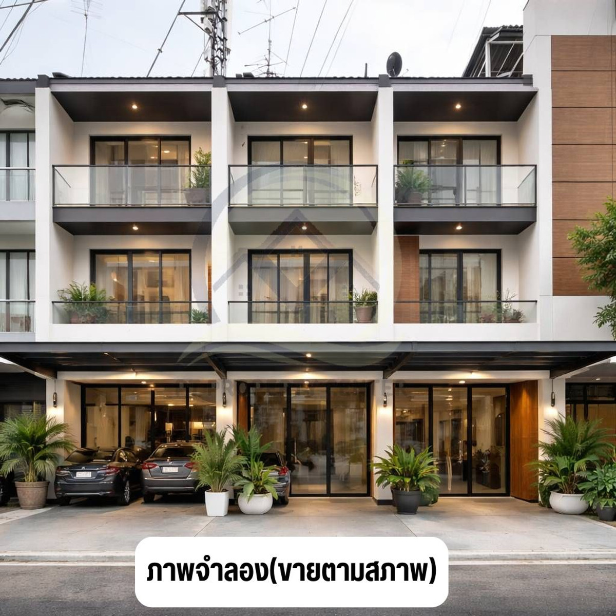 ตึกแถว 3 ชั้น มีชั้นลอย ซอยสุขุมวิท93 ถนนสุขุมวิท กรุงเทพ  ทำเลศักยภาพ เหมาะทำที่พักสไตล์ Loft มินิมอล ใกล้ BTS มีคาเฟ่ในตัว ใจกลางเมือง – รูปที่ 2