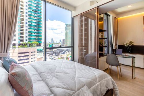[ให้เช่า] Celes Asoke (เซเลส อโศก) 1 ห้องนอน 42 ตร.ม. ชั้น 12 ห้องสวย แต่งครบ พร้อมเข้าอยู่ เพียง 42,000 บาท/เดือน