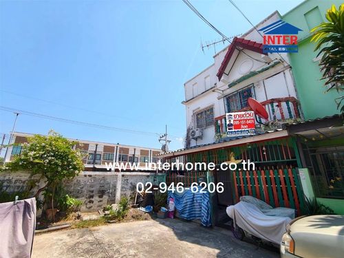 Townhouse, 2 floors, 19 sq m, Charoen Lap Village 5, Rangsit-Khlong 8, Soi Rangsit Khlong 8. Rangsit-Nakhon Nayok Road Bangna-Bang Pa-in Expressway Road, Thanyaburi, Pathum Thani