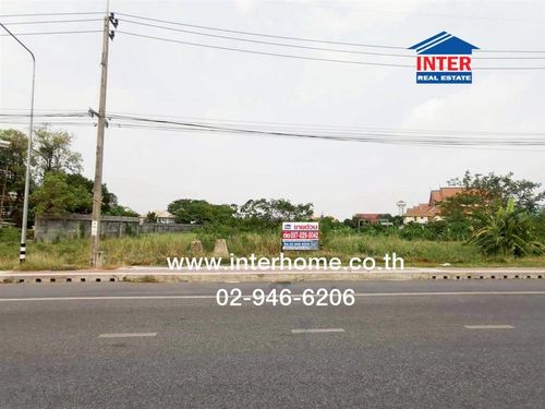 Empty land 7 rai 35.9 sq m. land near Koh Kret, Bang Chak Temple, Chaiyaphruek Road, Chaengwattana-Pak Kret Road, Pak Kret, Nonthaburi.
