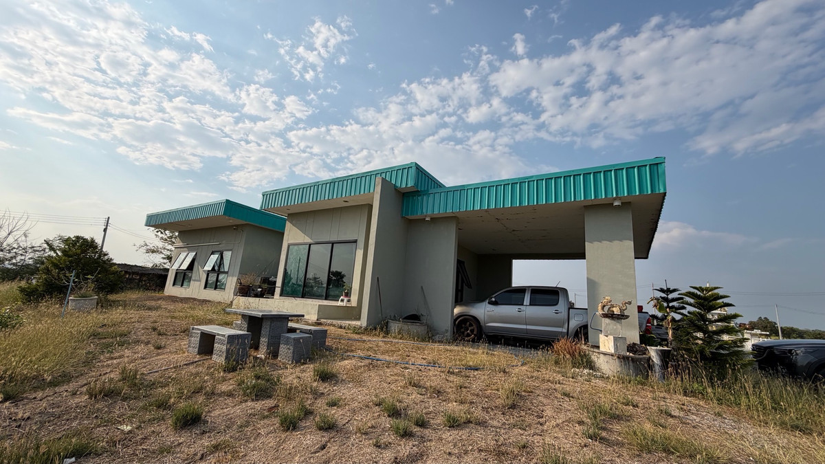 Garden house, mountain and rice field views all year round with 3 rai of land, U Thong, Suphan Buri, next to the main road, close to the city. – รูปที่ 4