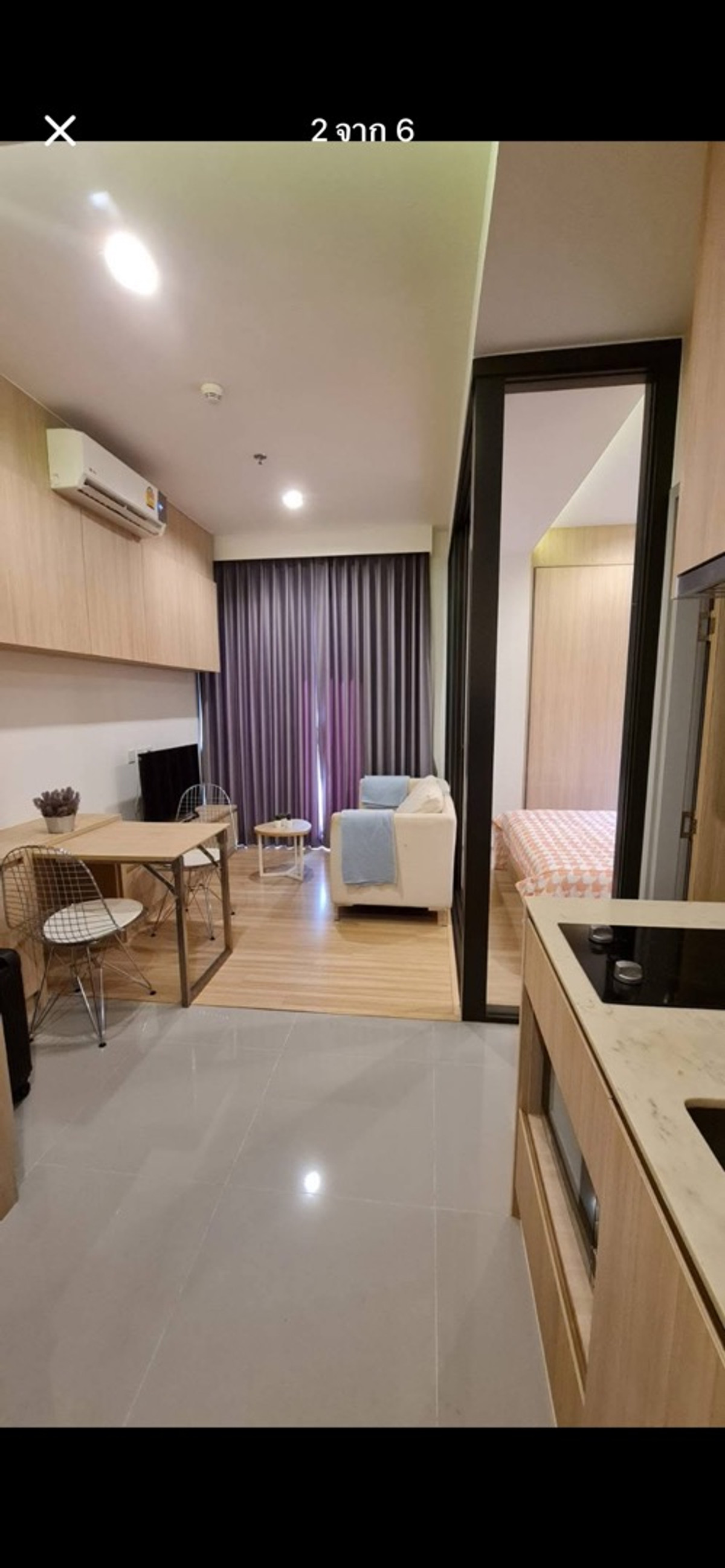 For Rent : M jatujak เอ็มจตุจักร 1ห้องนอน 1ห้องน้ำ ห้องสวย เฟอร์นิเจอร์ครบ พร้อมเข้าอยู่ – รูปที่ 2